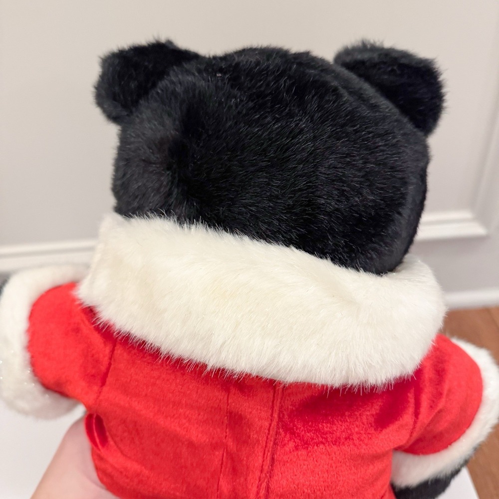 Build a Bear Black Bear In Santa Dress Plush‎ Stuffed Animal 15" BAB Christmas - Picture 8 of 9